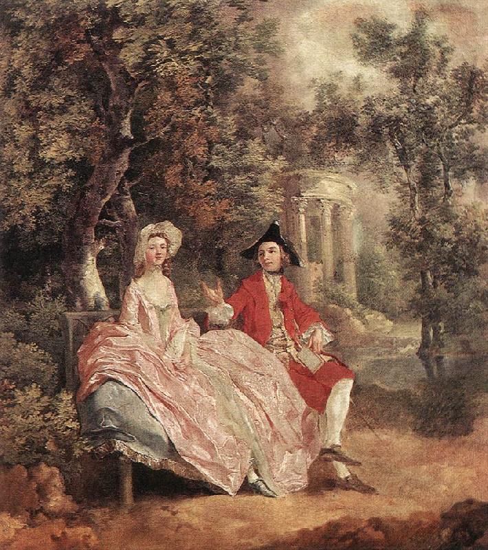 GAINSBOROUGH, Thomas Conversation in a Park sd oil painting image